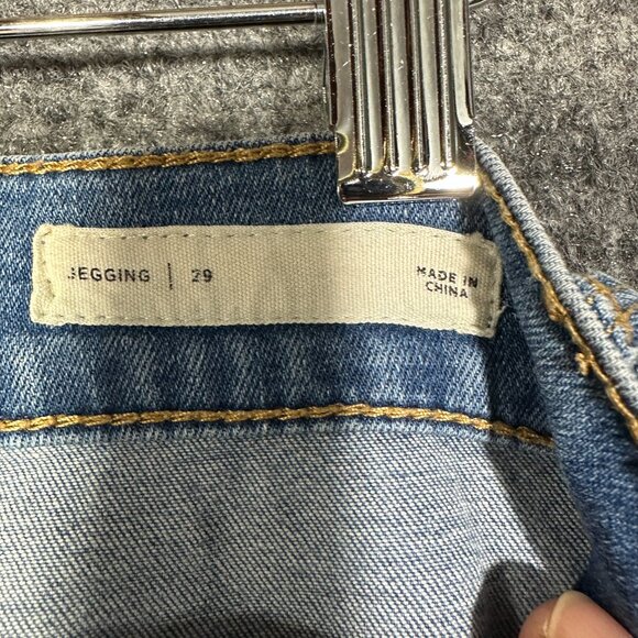 Pacsun Jeans Womens 29 Jegging Light Wash Cotton Stretch Distressed Pockets - Picture 5 of 8